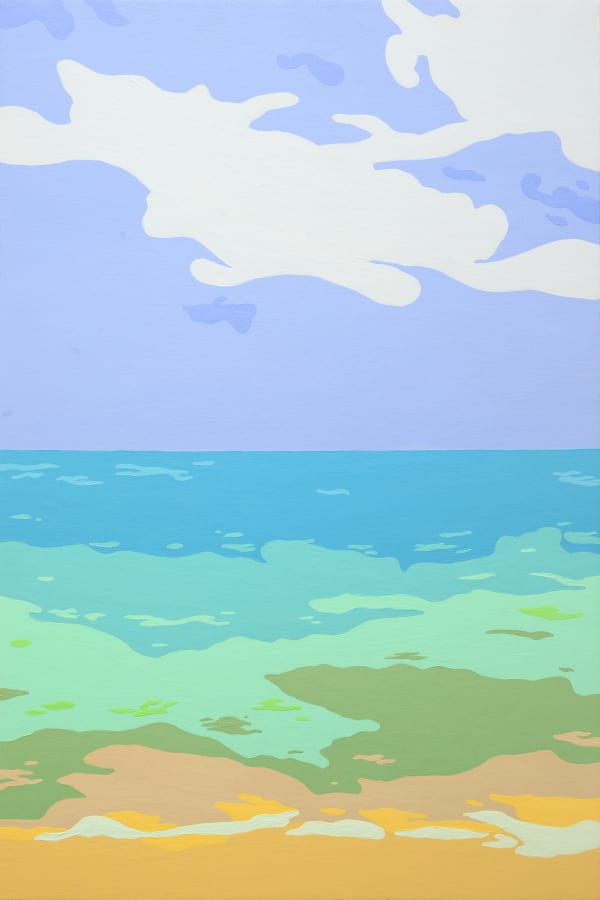 Cholo Cardenas different views, one horizon I, 2025 Acrylic on canvas 24 x 16 inches