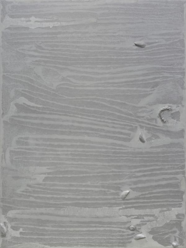 Jon Cuyson Untitled TDP (Lavender), 2025 Acrylic, water, salt, detritus and cast resin on canvas 4 x 3 feet