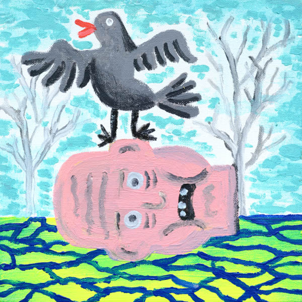 Pow Martinez Ghetto Goldmine 5, 2025 Acrylic on canvas 10 x 10 inches