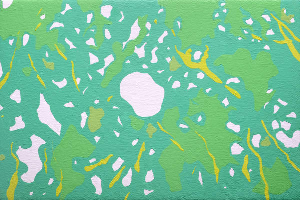 Cholo Cardenas Dappled, 2025 Acrylic on canvas 8 x 12 inches