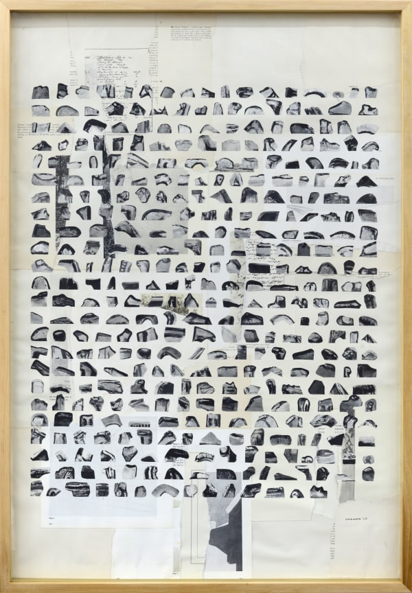 Jel Suarez mass / mercy, 2025 Collage 38 ¼ x 26 ½ inches