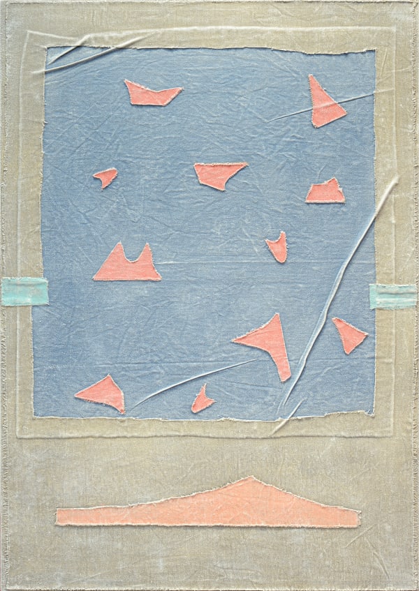 Jonas Eslao Silent Constellation, 2025 Acrylic on textile 30 x 21 ¼ inches 76.2 x 54 cm