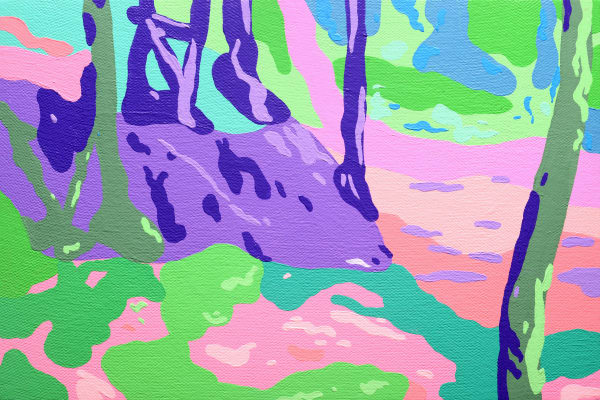 Cholo Cardenas Twig, 2025 Acrylic on canvas 8 x 12 inches