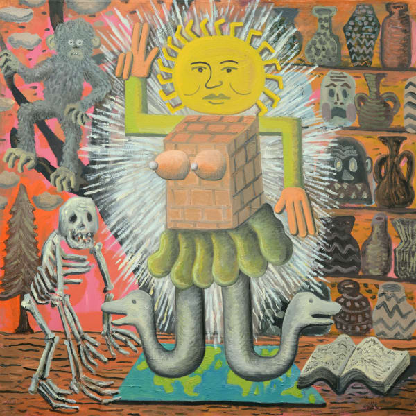 Pow Martinez Lord of This World, 2025 Oil on canvas 48 x 48 inches