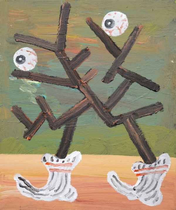 Pow Martinez Ghetto Goldmine 2, 2025 Oil on canvas 17 x 14 ¼ inches