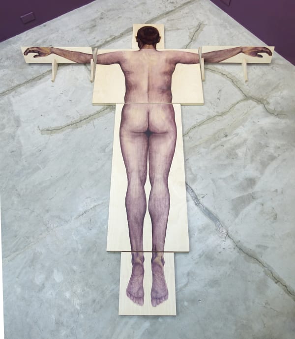 Audrey Lukban After Killing Magellan, 2025 Oil on six birch plywood panels 99 ¼ x 90 ½ inches