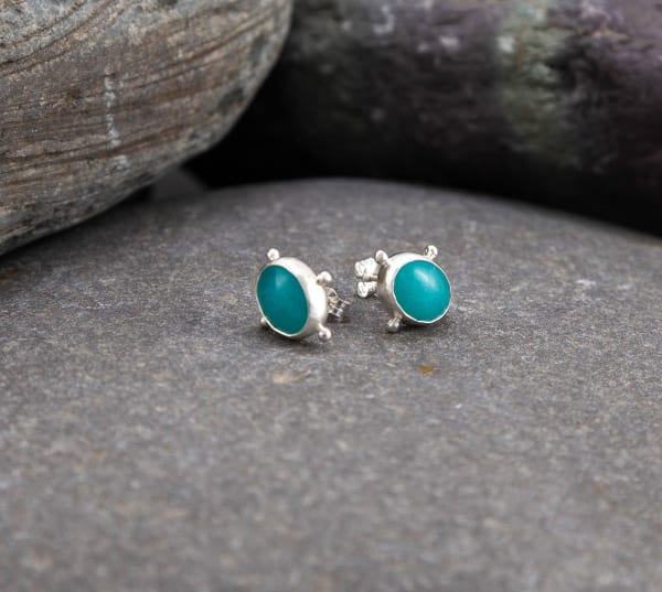 Morwen Studs Amazonite