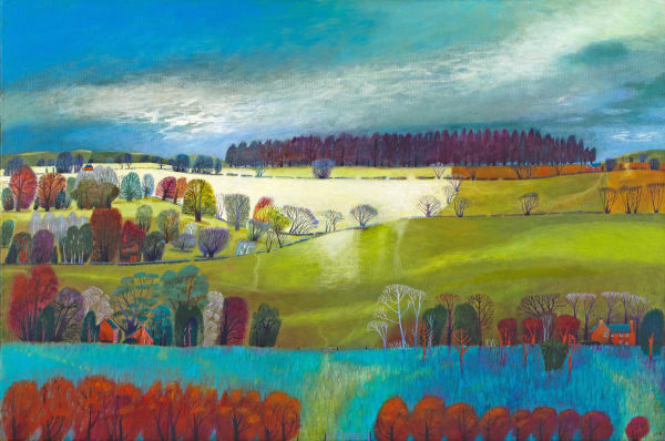 All the Houses Were Red Debbie Lush Acrylic on Canvas