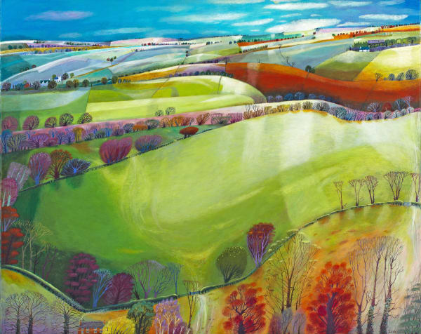 Big Landscape Debbie Lush Acrylic on Canvas