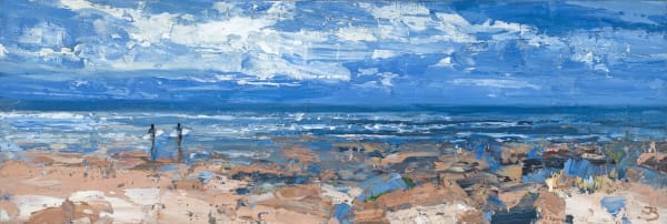 Entering the Water John Brenton Oil on Board