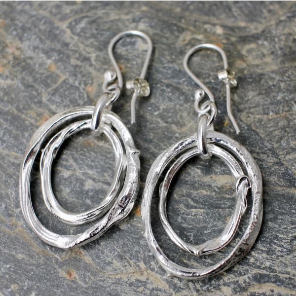 Marsha Drew, Double Molten Link Earrings