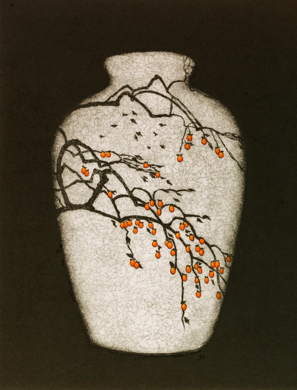 Persimmon Tree, January in Kyoto