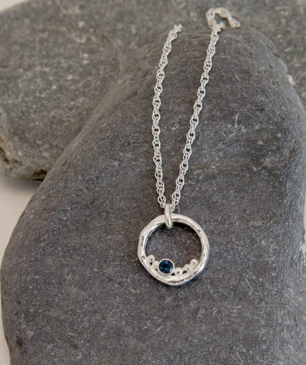Marsha Drew, Rockpool Bubble Pendant with London Blue Topaz