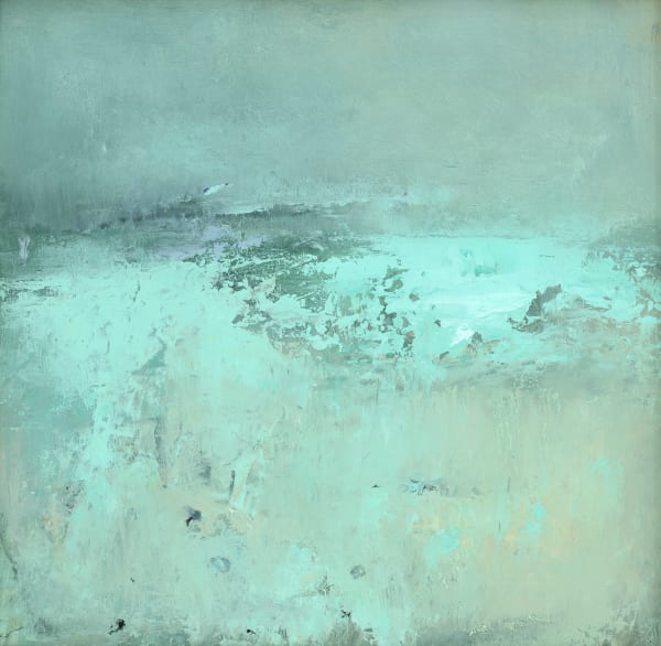 Shadow on the Land, Light on the Sea Peter Turnbull Oil on Panel