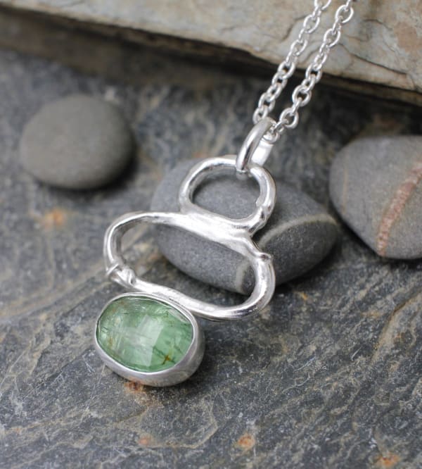 Balance Pendant with Green Kyanite