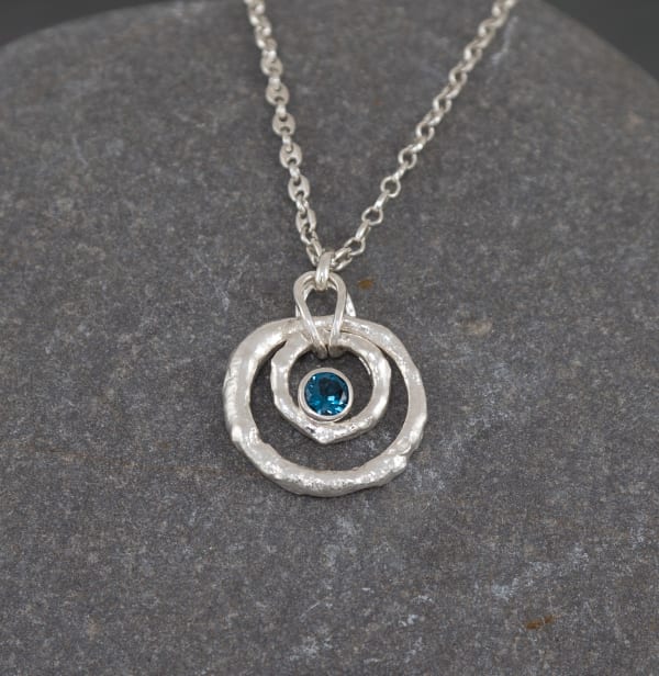 Marsha Drew, Rockpool Ripple Pendant with London Blue Topaz