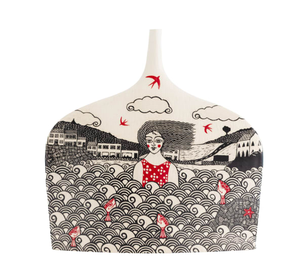 Swimmer in Polzeath Shallows