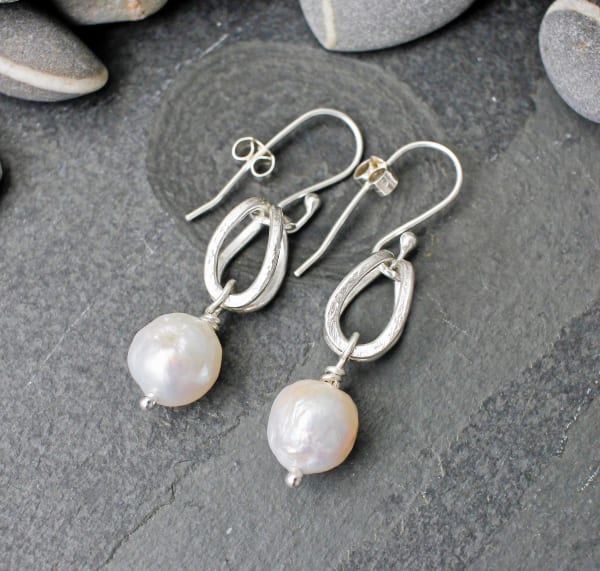 Marsha Drew, Freshwater Pearl Earrings
