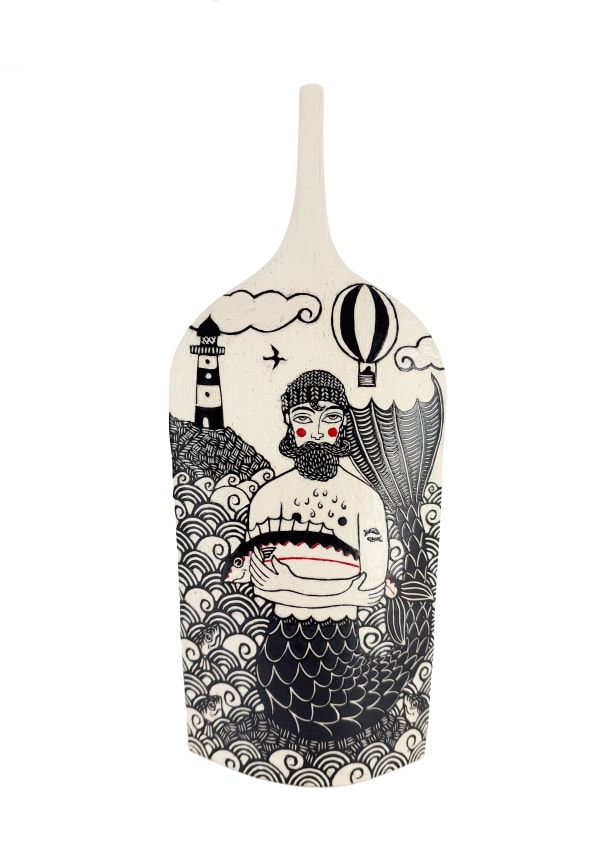 Merman with Lighthouse