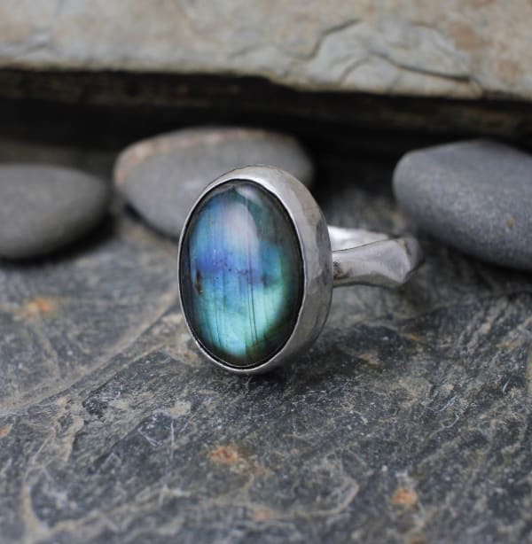 Marsha Drew, Labradorite Rustic Ring