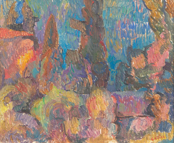 Caziel, WC060 - Autumn Landscape, 1939