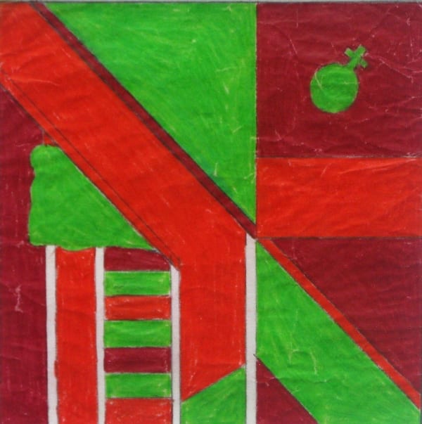 Derek Boshier, Study for painting "Flag", 1961