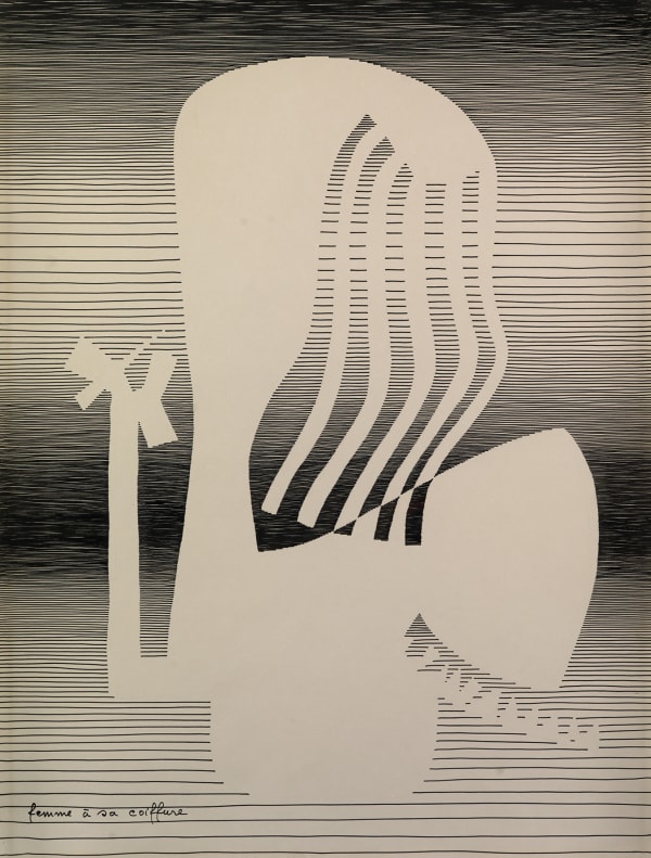 Michel Seuphor, Femme à sa coiffure, 1959