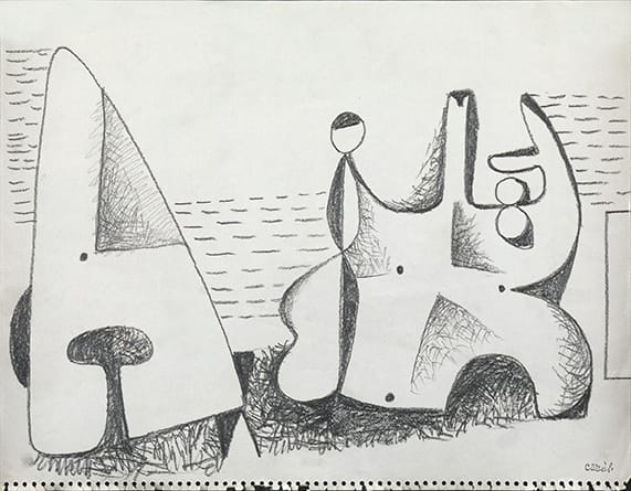 Caziel, WC705 - Composition, c. 1950
