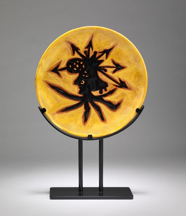 Jean Lurçat, Plate - Ochre - Pathfinder, c. 1955