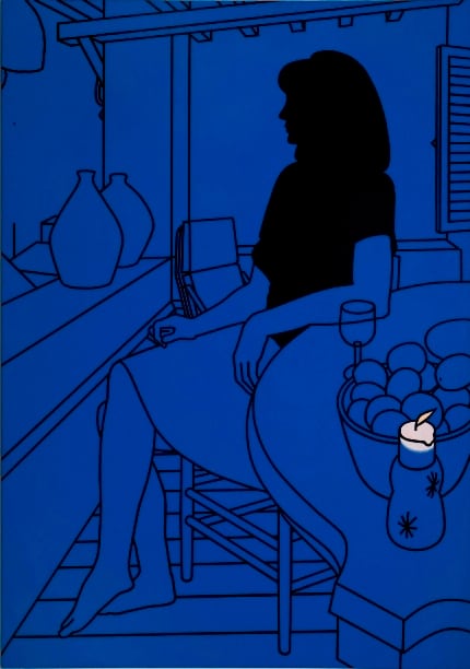Patrick Caulfield RA, Girl on Terrace, 1971