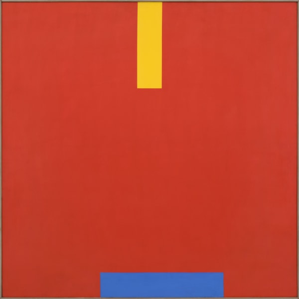 John Plumb, Blue Shift on Red Field, 1968
