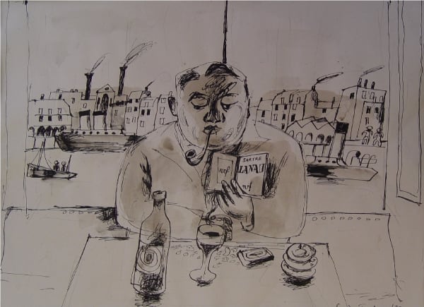 Julian Trevelyan, The Harbour Café, 1939