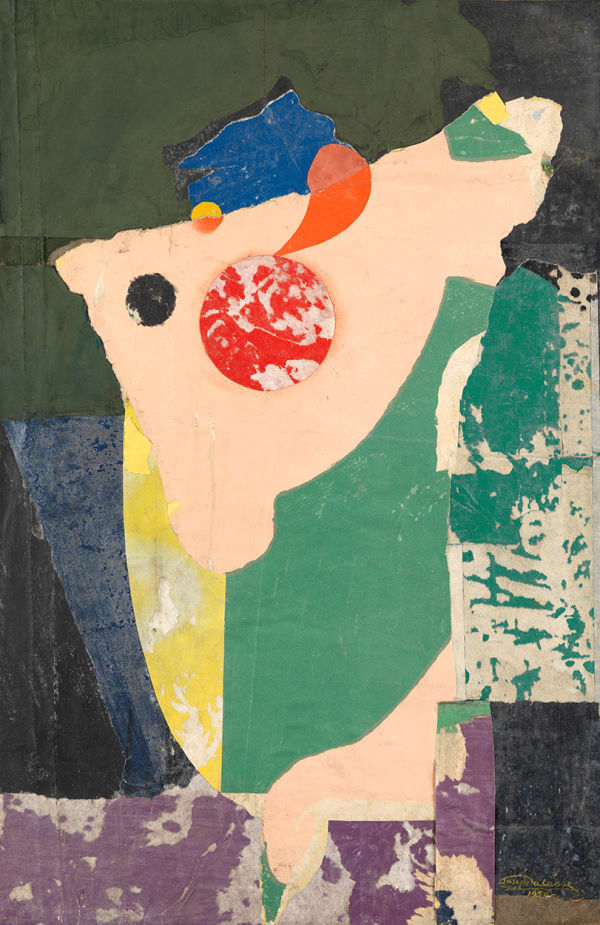 Joseph Lacasse, Collage / Déchirage, 1956