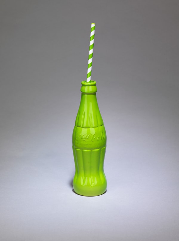 Clive Barker, Green Coke with Straw, 2019