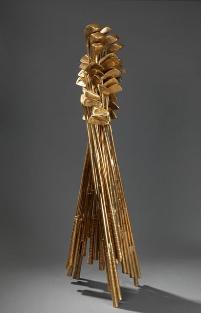 Arman, Accumulation de Clubs de Golf, 2001