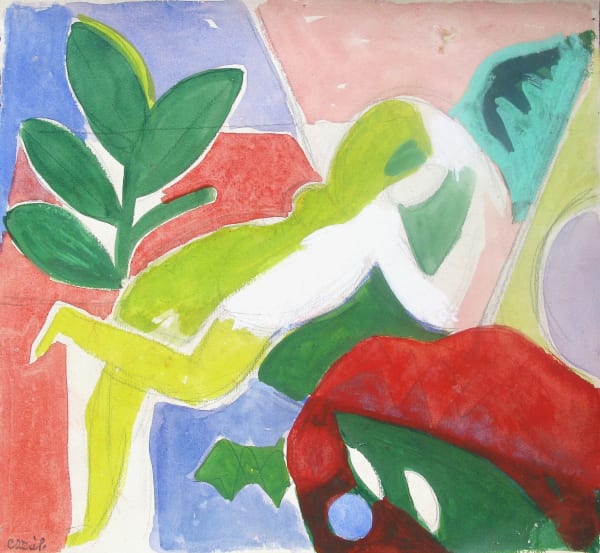 Caziel, WC106 - Reclining Nude, c. 1938