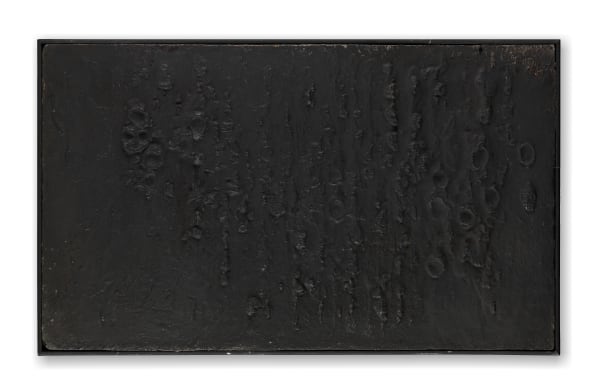 Reinhold Koehler, Schwartzes Sandbild 58 I, 1958