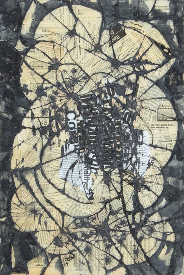 Reinhold Koehler, Glass décollage, 1962