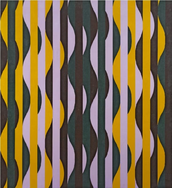 Michael Kidner, RA, Brown, Mauve, Green and Ochre, 1965