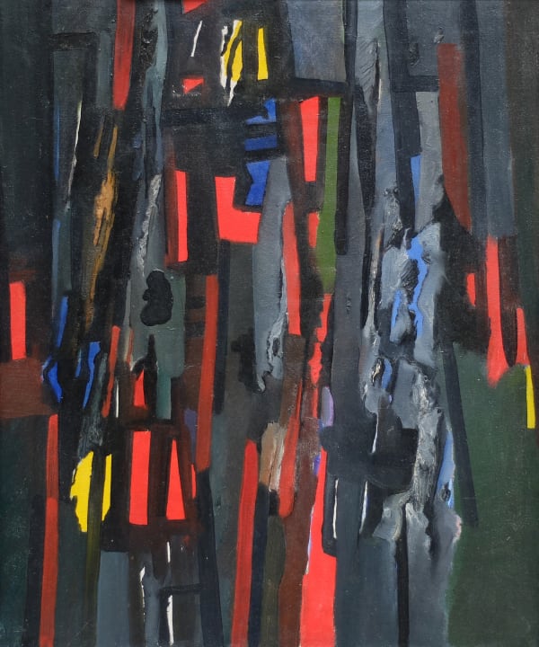 Caziel, WC480 - Composition ' Rhythme Laceré', 1963
