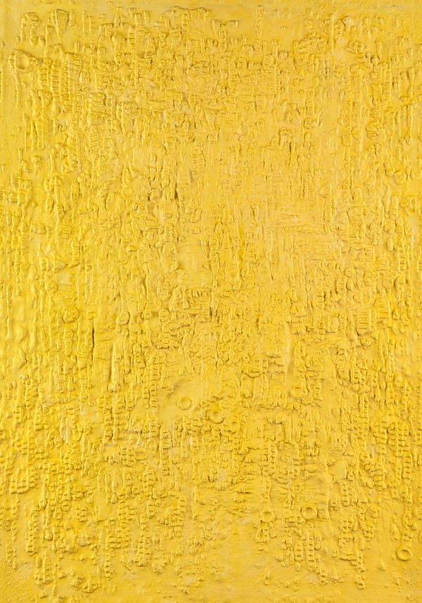 Reinhold Koehler, Gelbes Sandbild 1960 IX, 1959-1960