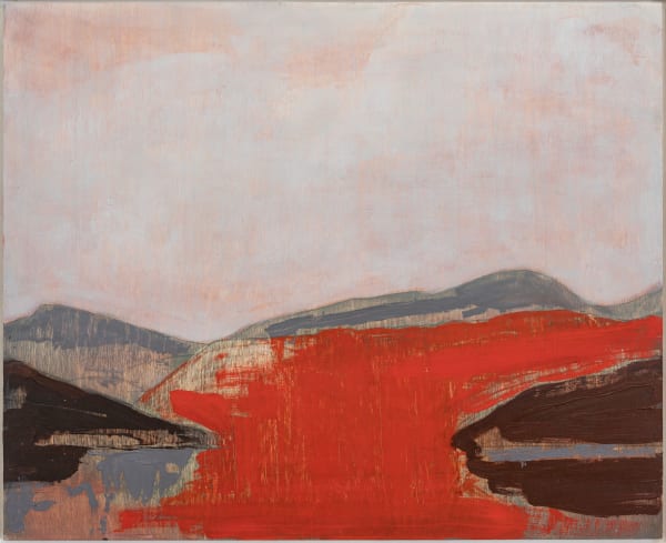 Herald Nix Untitled Shuswap Lake, B.C., April, #9, 2021 Oil on birch panel 20 x 24 inches 50.8 x 61 cm. 26½ x 30½ inches (framed) 67.31 x 77.47 cm.