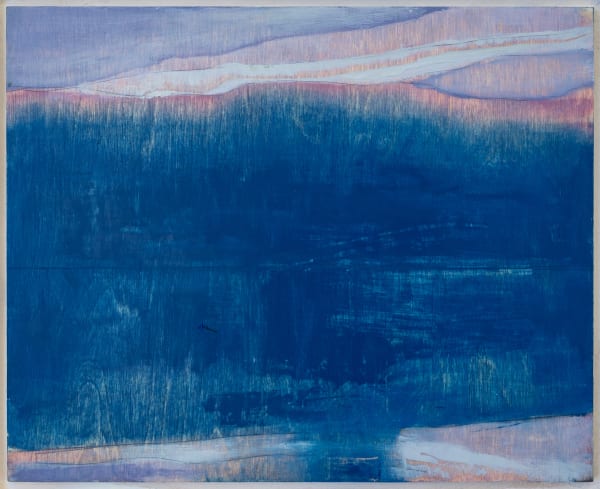 Herald Nix Untitled Shuswap Lake, B.C., July #59, 2021 Oil on birch panel 8 1/2 x 10 1/2 inches 21.6 x 26.7 cm. 14 1/2 x 16 1/2 inches (framed) 36.8 x 41.9 cm.