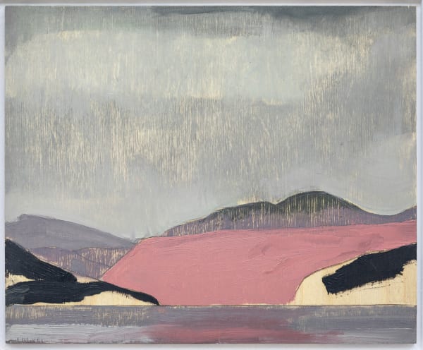 Herald Nix Untitled Shuswap Lake, B.C. October #49, 2025 Oil on birch panel 8 1/2 x 10 1/2 inches 21.6 x 26.7 cm. 14 1/2 x 16 1/2 inches (framed) 36.8 x 41.9 cm.