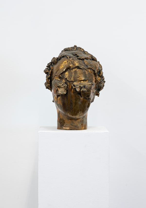 Vanessa Beecroft (Untitled) bronze head, 2014 Bronze 18 x 10 x 13 1/2 inches 45.7 x 25.4 x 34.3 cm.