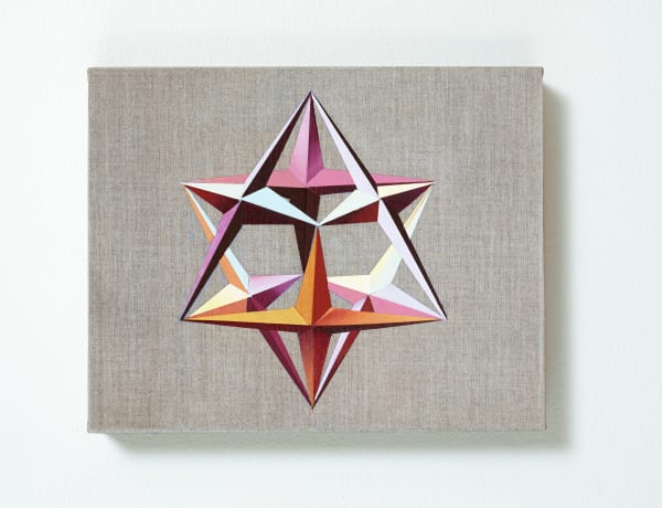 Suzanne Wright Light Body, 2022 Flashe, fleur matte and acrylic paint, linen mounted on birch frame 8 x 10 inches 20.3 x 25.4 cm.