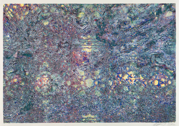Martin Werthmann Presyncope, 2022 Multicolor woodblock print on paper 27½ x 39⅜ inches 70.00 x 100.00 cm. Edition of 50