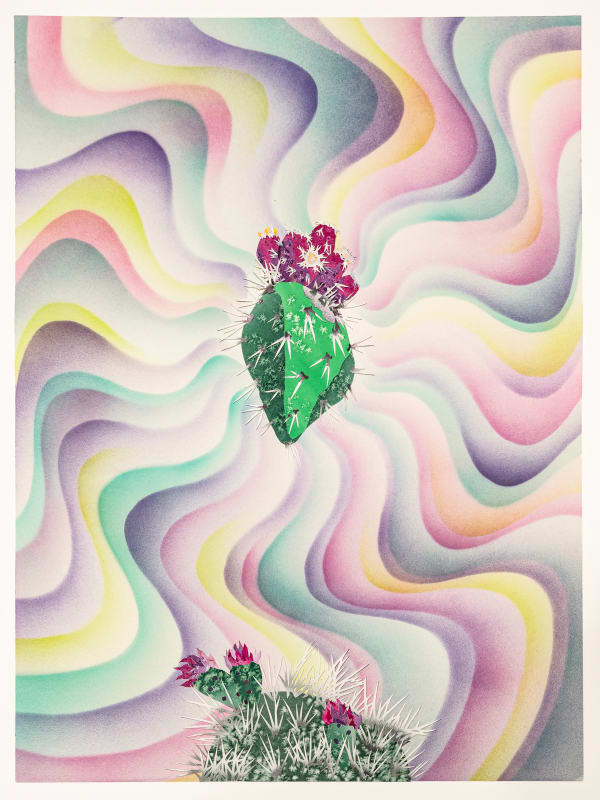 Francesca Gabbiani and Eddie Ruscha Le Roi, 2025 Acrylic and hand-colored paper on paper 24 x 18 inches 61 x 45.7 cm. 26.75 x 20.75 x 1.5 in. (framed) 67.6 x 52.7 x 3.8 in. (framed)