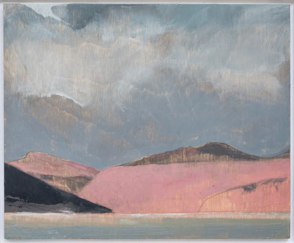 Herald Nix Untitled Shuswap Lake, B.C. October #47, 2025 Oil on birch panel 8 1/2 x 10 1/2 inches 21.6 x 26.7 cm. 14 1/2 x 16 1/2 inches (framed) 36.8 x 41.9 cm.