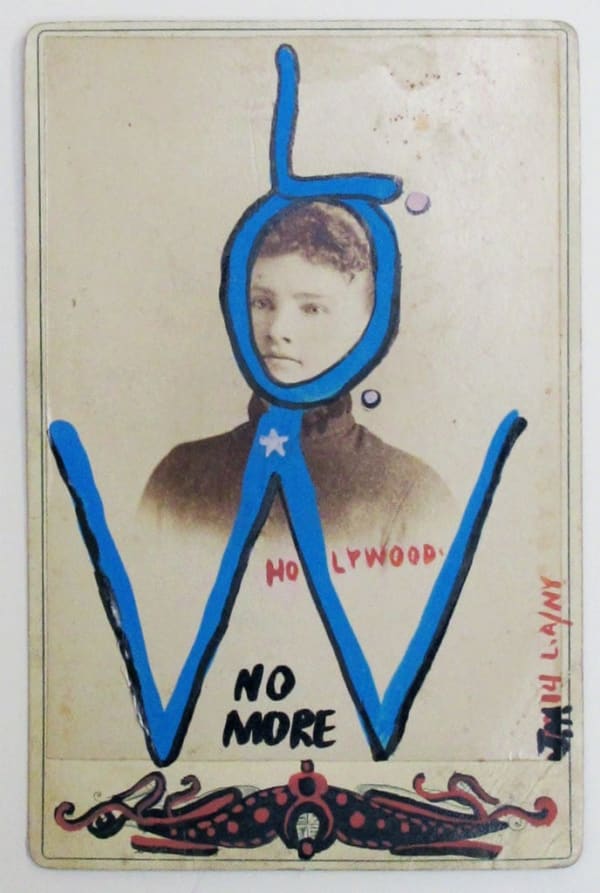 Jason McLean Low Down on Hollywood, 2014 Acrylic ink on found photo 6 1/2 x 4 inches 16.5 x 10.2 cm.